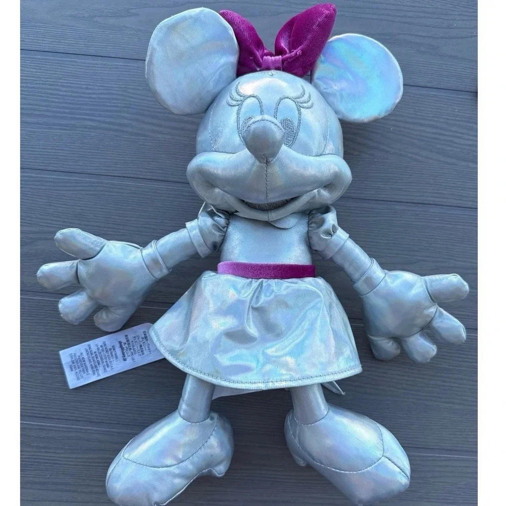 Disney Minnie 100 Adventure Series‎ Silver Minnie Doll  Plush Doll Toys 13 Inch